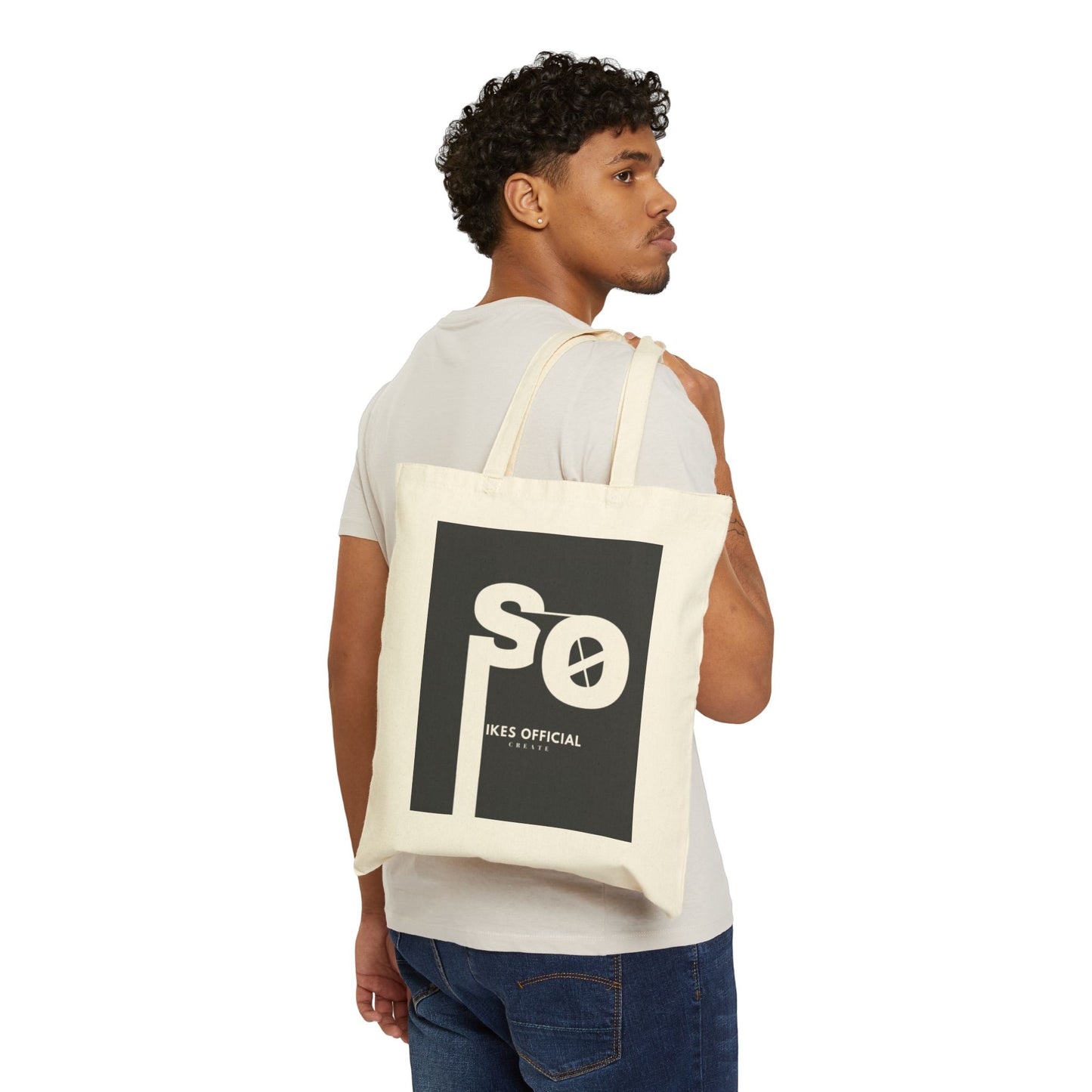 S.O Sikes Official Logo Cotton Canvas Tote Bag
