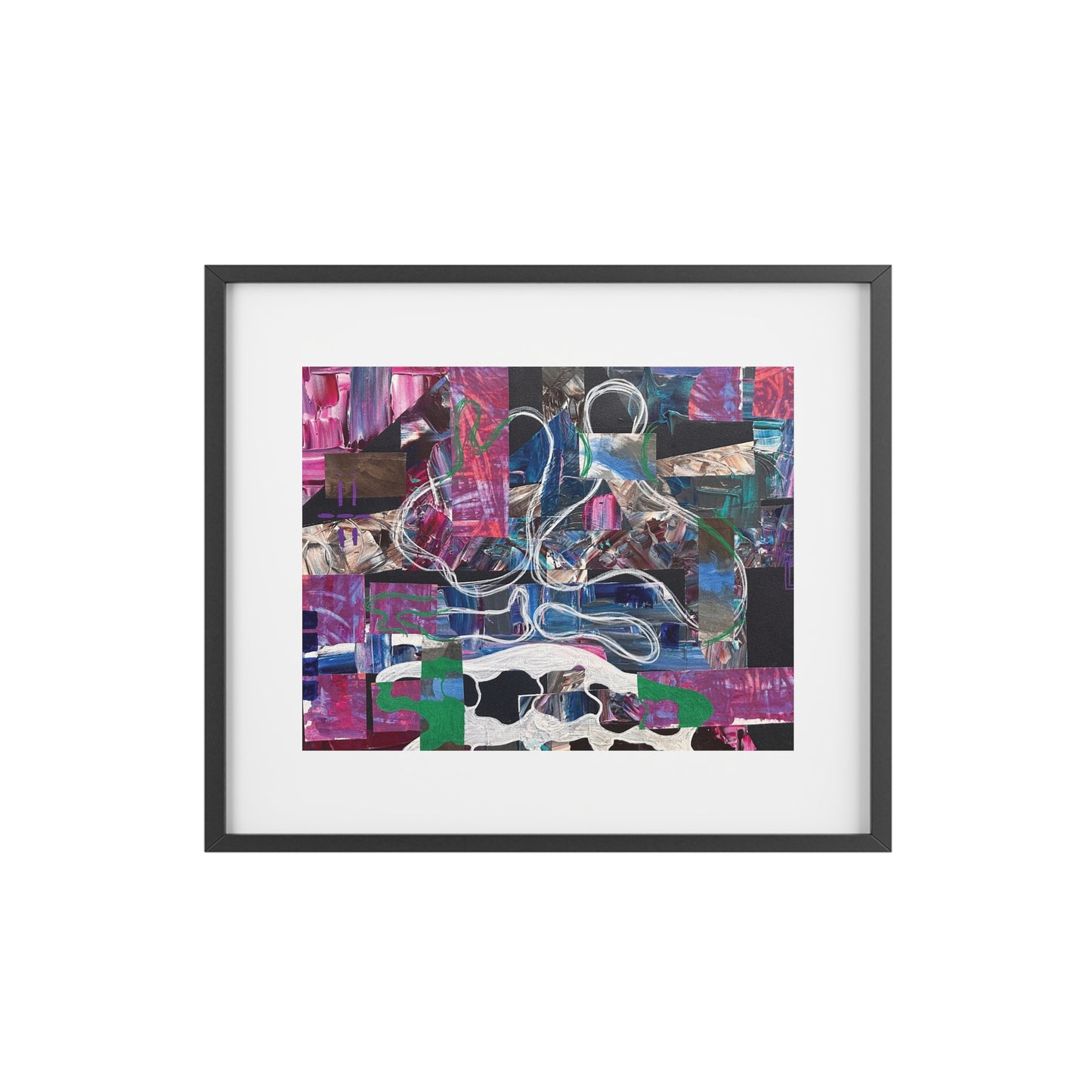 "Echoes In Motion" Framed Poster - Wall Art for Modern Spaces