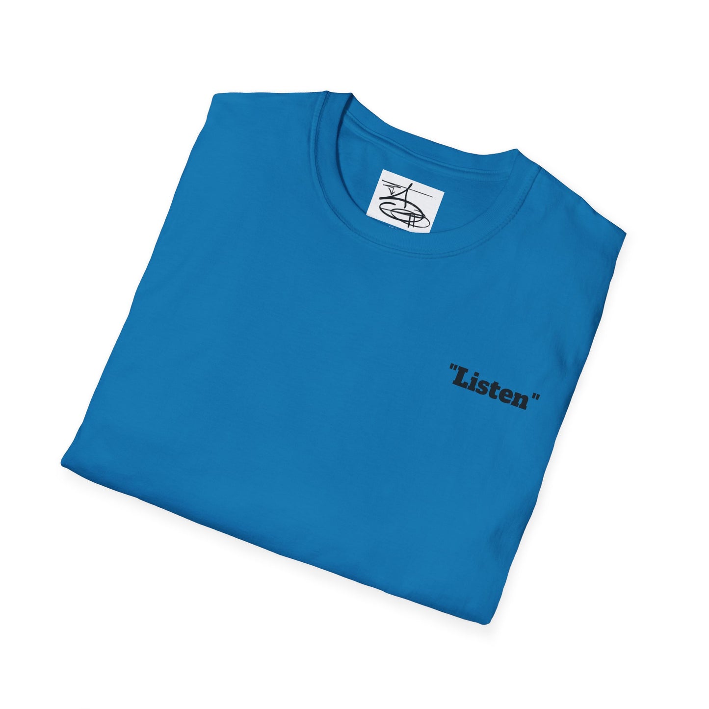 “Listen” Daily Sketch Unisex Softstyle T-Shirt