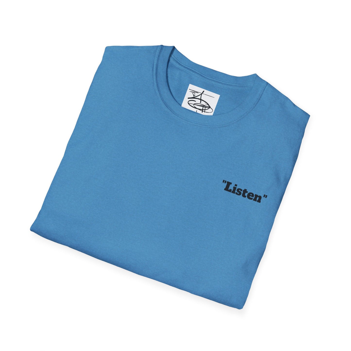 “Listen” Daily Sketch Unisex Softstyle T-Shirt