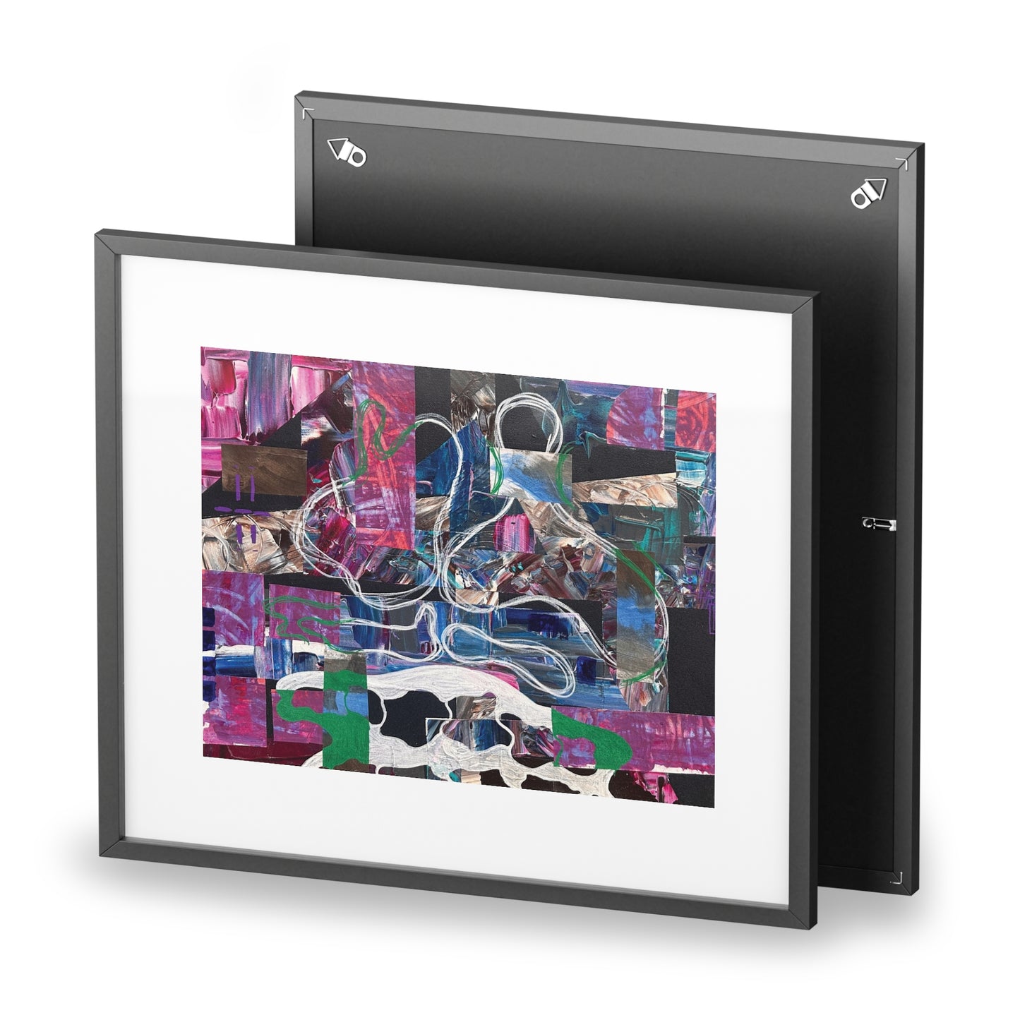 "Echoes In Motion" Framed Poster - Wall Art for Modern Spaces