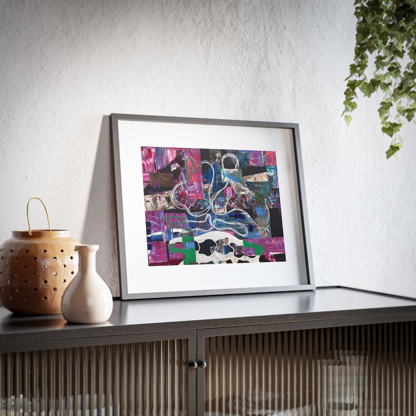 "Echoes In Motion"  Framed Poster -  Wall Art for Modern Spaces